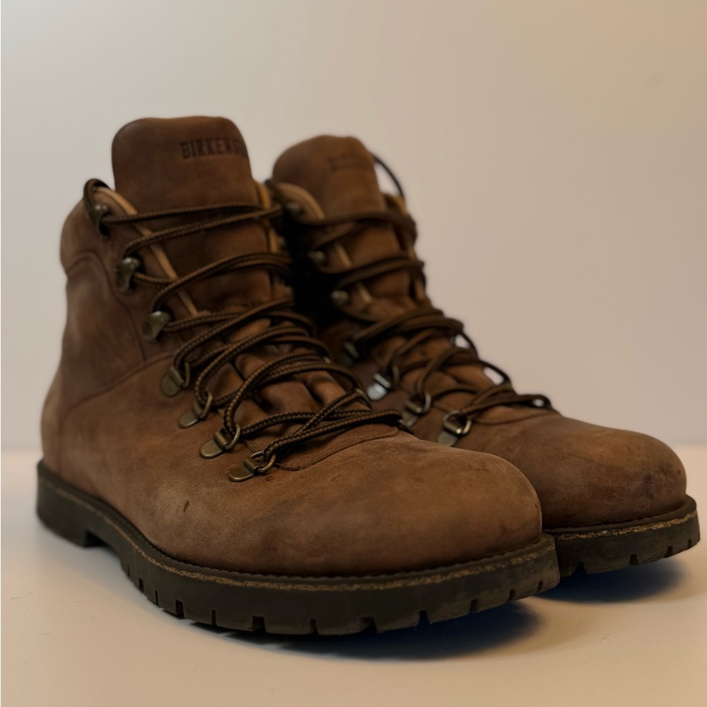 Birkenstock Jackson Leather Lace‑Up Boots – Dark Brown – US 9–9.5 – Like New